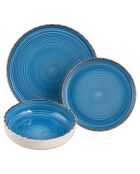Service de table Modern Baita bleu - 18 pièces