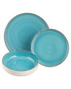 Service de table Modern Baita bleu - 18 pièces