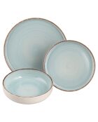 Service de table Modern Baita bleu - 18 pièces