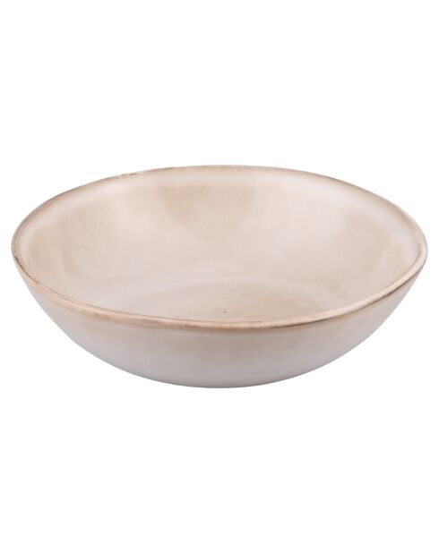 Lot de 6 assiettes à soupe The Market A1 beiges - 18x5 cm
