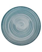 Lot de 6 services à dessert Baita Acqua décor D bleu ciel - 2x19 cm