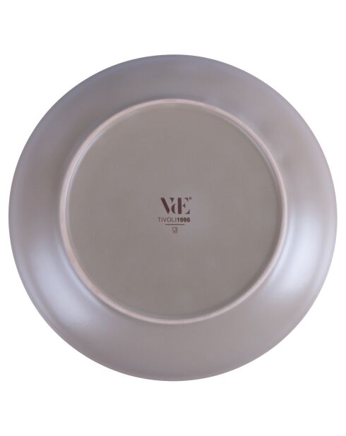 Service de table Bistrot blanc/marron - 18 pièces