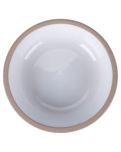 Service de table Bistrot blanc/marron - 18 pièces
