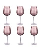 Lot de 6 gobelets Shiraz Provence lilas - 500 ml