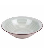 Lot de 6 assiettes à soupe 5 Toni vert sauge - 5,5x21,5 cm