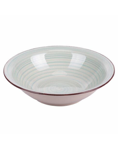 Lot de 6 assiettes à soupe 5 Toni vert sauge - 5,5x21,5 cm