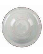 Lot de 6 assiettes à soupe 5 Toni vert sauge - 5,5x21,5 cm