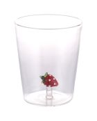 Gobelet à eau 3D Fruit Life Strawberry transparent - 420 ml