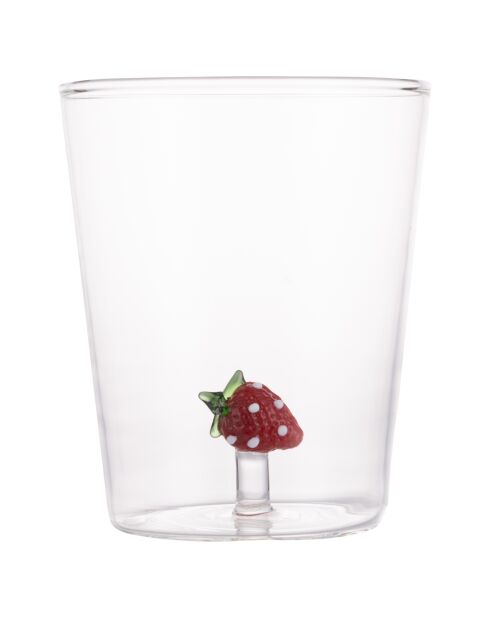 Gobelet à eau 3D Fruit Life Strawberry transparent - 420 ml