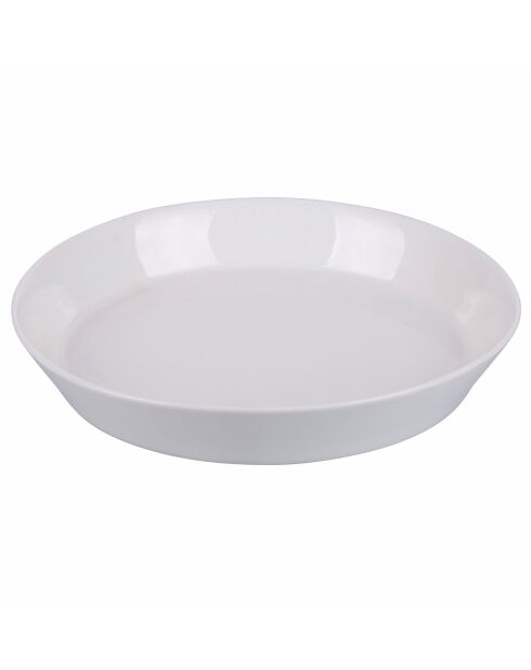 Lot de 6 assiettes à soupe Delice blanches - 3,5x21 cm
