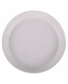Lot de 6 assiettes à soupe Delice blanches - 3,5x21 cm