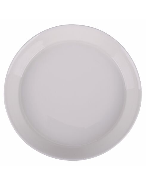 Lot de 6 assiettes à soupe Delice blanches - 3,5x21 cm