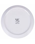 Lot de 6 assiettes à soupe Delice blanches - 3,5x21 cm