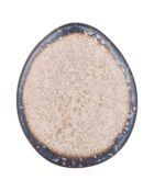 Lot de 6 services à dessert The Market J1 blanc/bleu - 20,5x1,7 cm