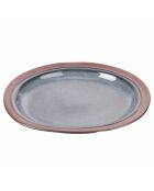 Lot de 6 pcs service à dessert Bretagne Terra gris/marron - 2,5x21 cm