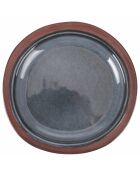 Lot de 6 pcs service à dessert Bretagne Terra gris/marron - 2,5x21 cm