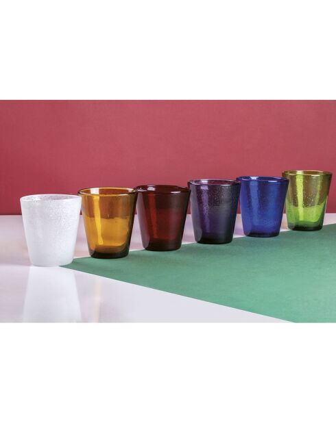 Lot de 6 sets verre Cancun orange - 330 ml