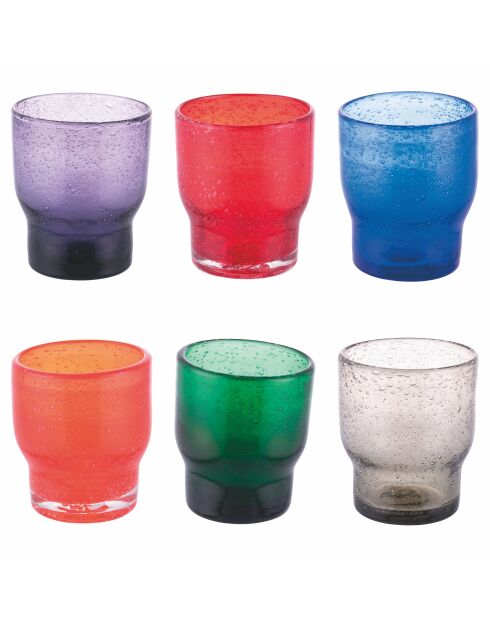 Lot de 6 verres Unique multicolore - 325 ml