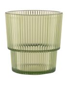 12 verres Unico en PS Shades of Green assortis - 300 ml