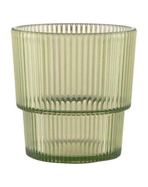 12 verres Unico en PS Shades of Green assortis - 300 ml