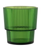 12 verres Unico en PS Shades of Green assortis - 300 ml