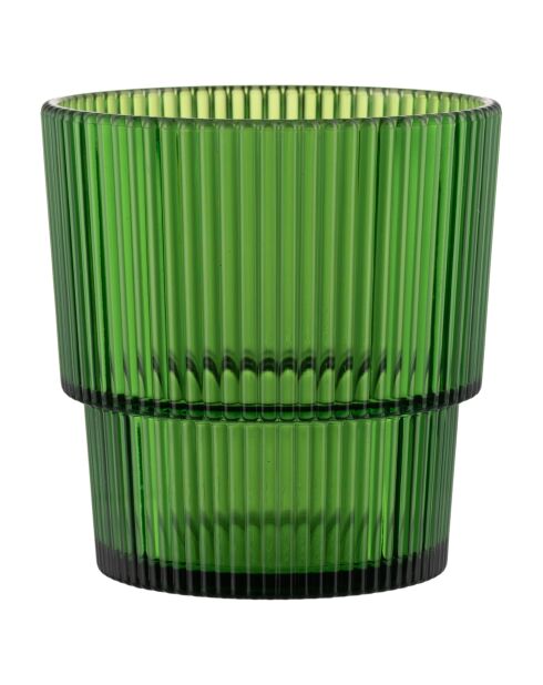 12 verres Unico en PS Shades of Green assortis - 300 ml