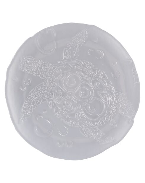 Sous-assiette en verre turtle - D.33 cm