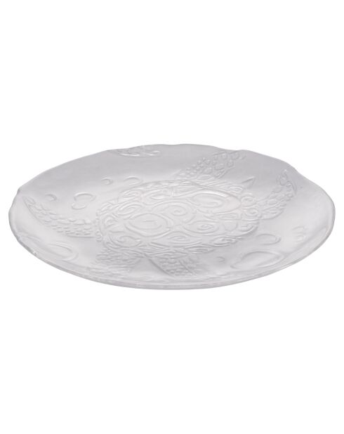 Sous-assiette en verre turtle - D.33 cm