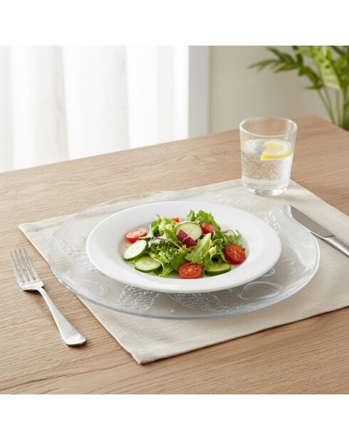 Sous-assiette en verre turtle - D.33 cm