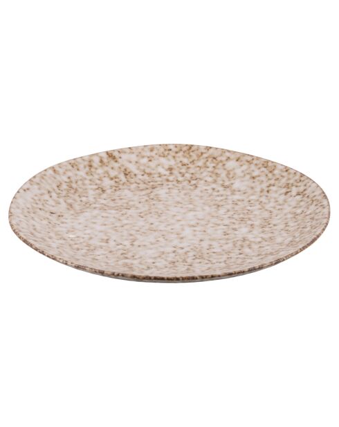 Lot de 6 services à dessert The Market Z sable - D.22,5 cm