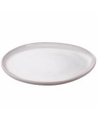 Lot de 6 assiettes plate The Market C 2e choix ivoire - 2,2x26,5x26,5 cm