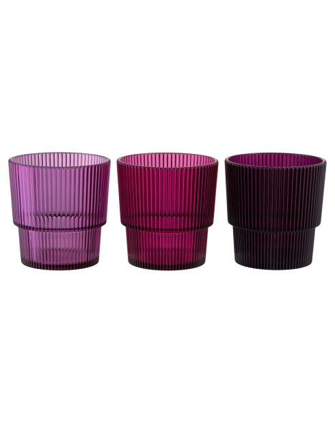 12 verres Unico en PS Shades of Provence assortis - 300 ml