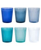 Lot de 6 verres Honey Shades of Blue bleu ciel