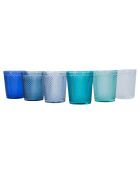 Lot de 6 verres Honey Shades of Blue bleu ciel