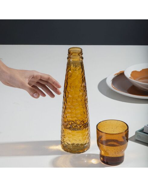 Lot de 6 verres à eau Unico Dulce de Leche ambre - 325 ml