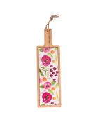 Acquerello veelkleurige snijplank met handvat - 12,5x41,5 cm