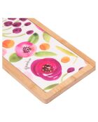 Acquerello veelkleurige snijplank met handvat - 12,5x41,5 cm