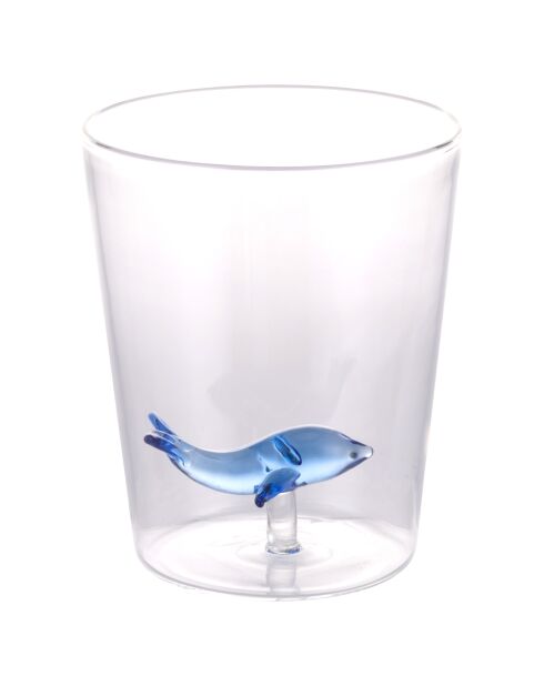 Gobelet à eau 3D Ocean Whale transparent - 420 ml