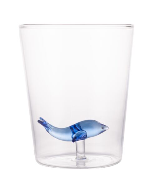 Gobelet à eau 3D Ocean Whale transparent - 420 ml