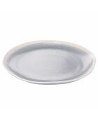 Lot de 6 assiettes plate The Market B grises - 2,4x27x27,7 cm