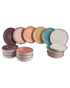 Service de table Baita Modern Acquerello multicolore - 18 pièces