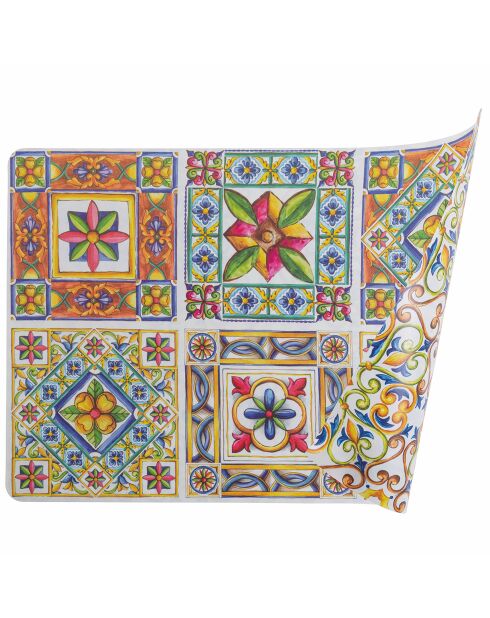 Set mit 6 mehrfarbigen Costiera-Tischsets - 45x30 cm