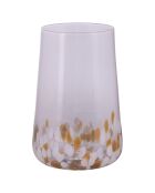 Lot de 6 verres à eau Lilia Gold blanc transparents - 590 ml