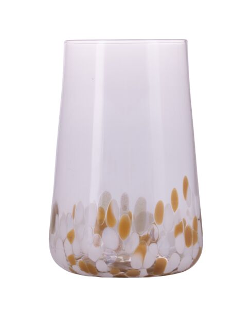 Lot de 6 verres à eau Lilia Gold blanc transparents - 590 ml