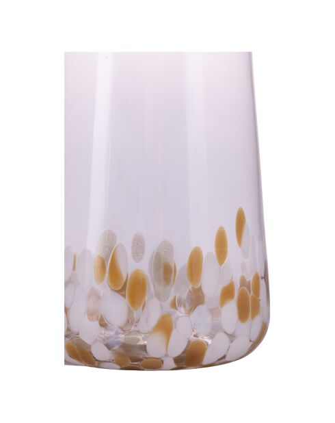 Lot de 6 verres à eau Lilia Gold blanc transparents - 590 ml