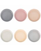 Lot de 6 pcs de service à dessert Berlin multicolore - 2,3x21,Lot de 6 cm