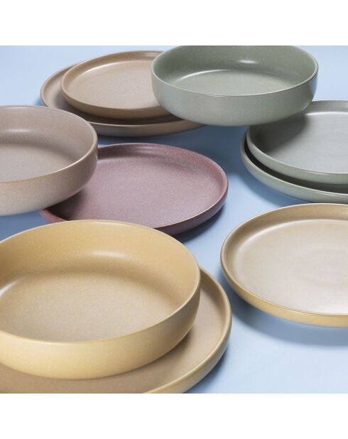 Lot de 6 pcs de service à dessert Berlin multicolore - 2,3x21,Lot de 6 cm