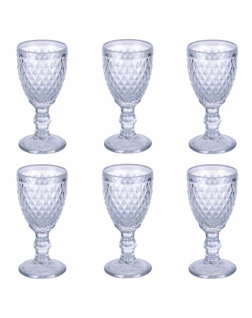 Set mit 6 transparenten Madame-Likörgläsern - 50 ml