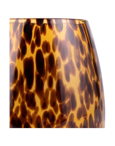 Lot de 6 verres à eau Jamila ambre - 560 ml