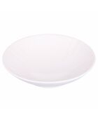 Lot de 4 assiettes à soupe Horeca blanches - D.19,5 cm
